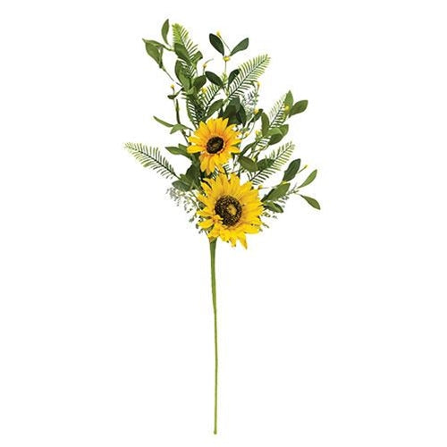 Daisies Pips and Greens 31" Faux Floral Spray