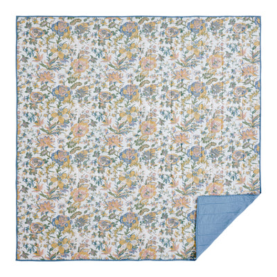 Wilder Queen Quilt Pastel Floral Design