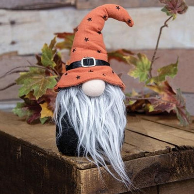 DAY 4 🎃 25 Days of SUMMERWEEN Halloween Gnome Sitter with Orange Star Hat