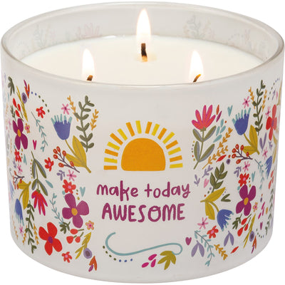 Make Today Awesome 14 oz Jar Candle Vanilla Scent