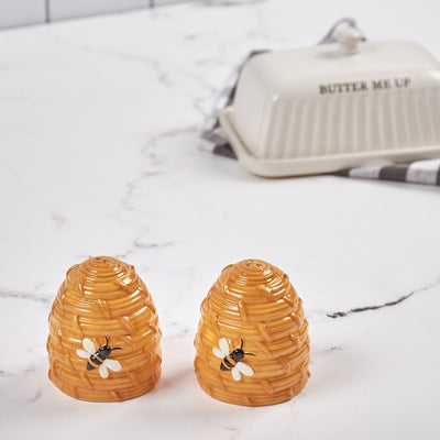 Bee Skep Salt and Pepper Shakers