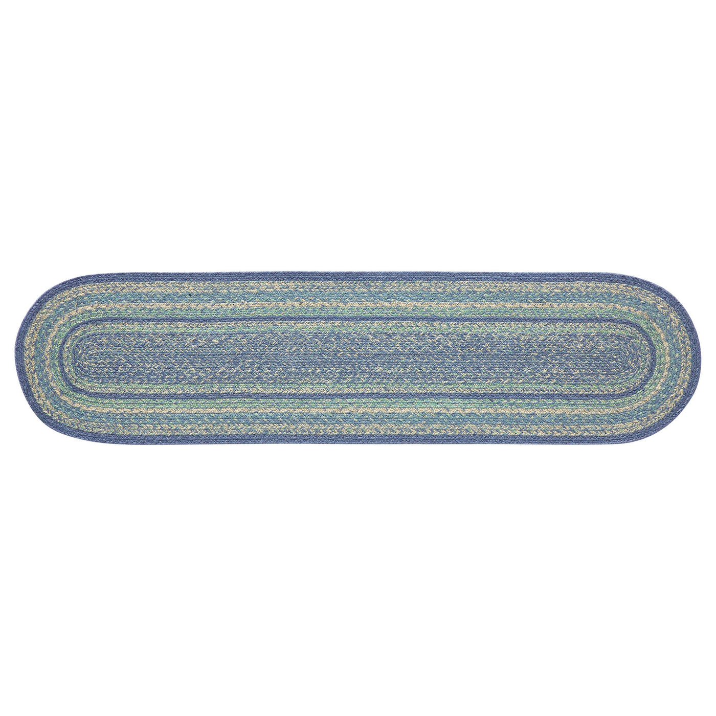 Jolie Jute Blues 48" Oval Table Runner