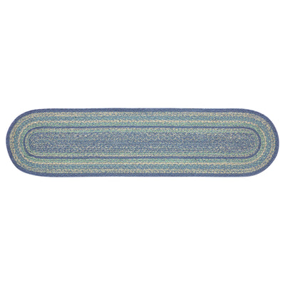 Jolie Jute Blues 48" Oval Table Runner