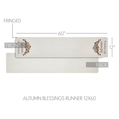 Bountifall Autumn Blessings 60" Table Runner