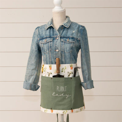 Plant Lady Half Apron with Pockets