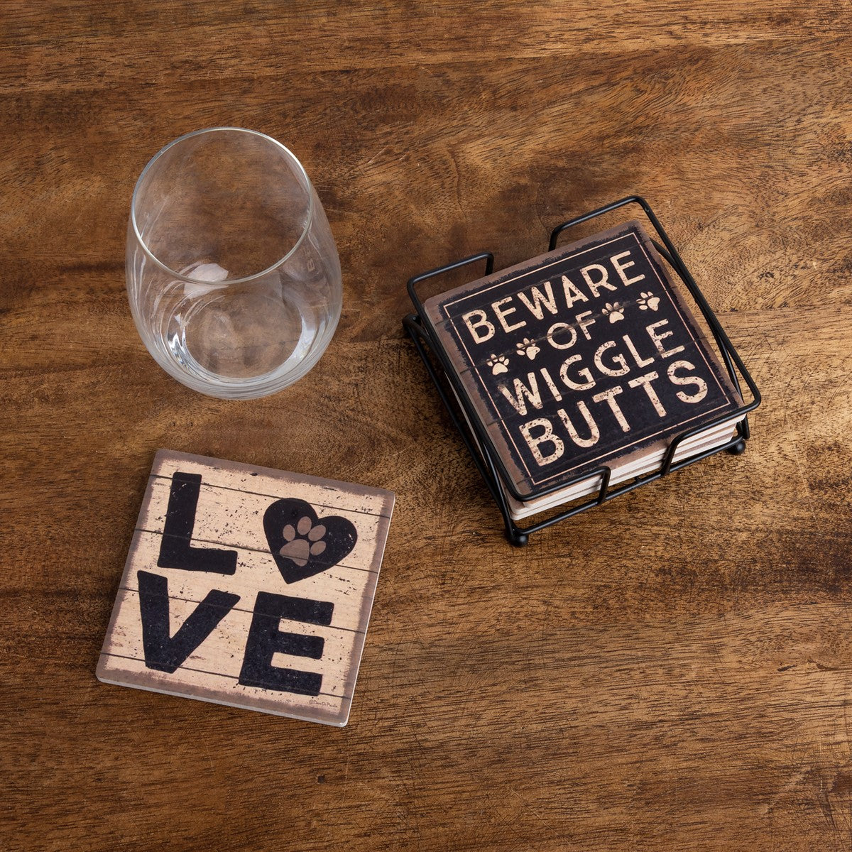 All You Need Is Love And A Dog Coaster Set