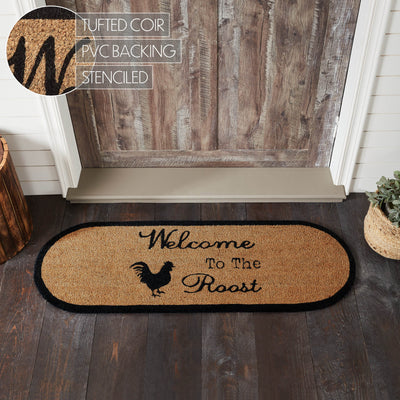 Welcome to the Roost Farmhouse Coir Oval Rug 17" x 48"