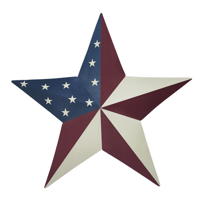 American Flag 8" Metal Star