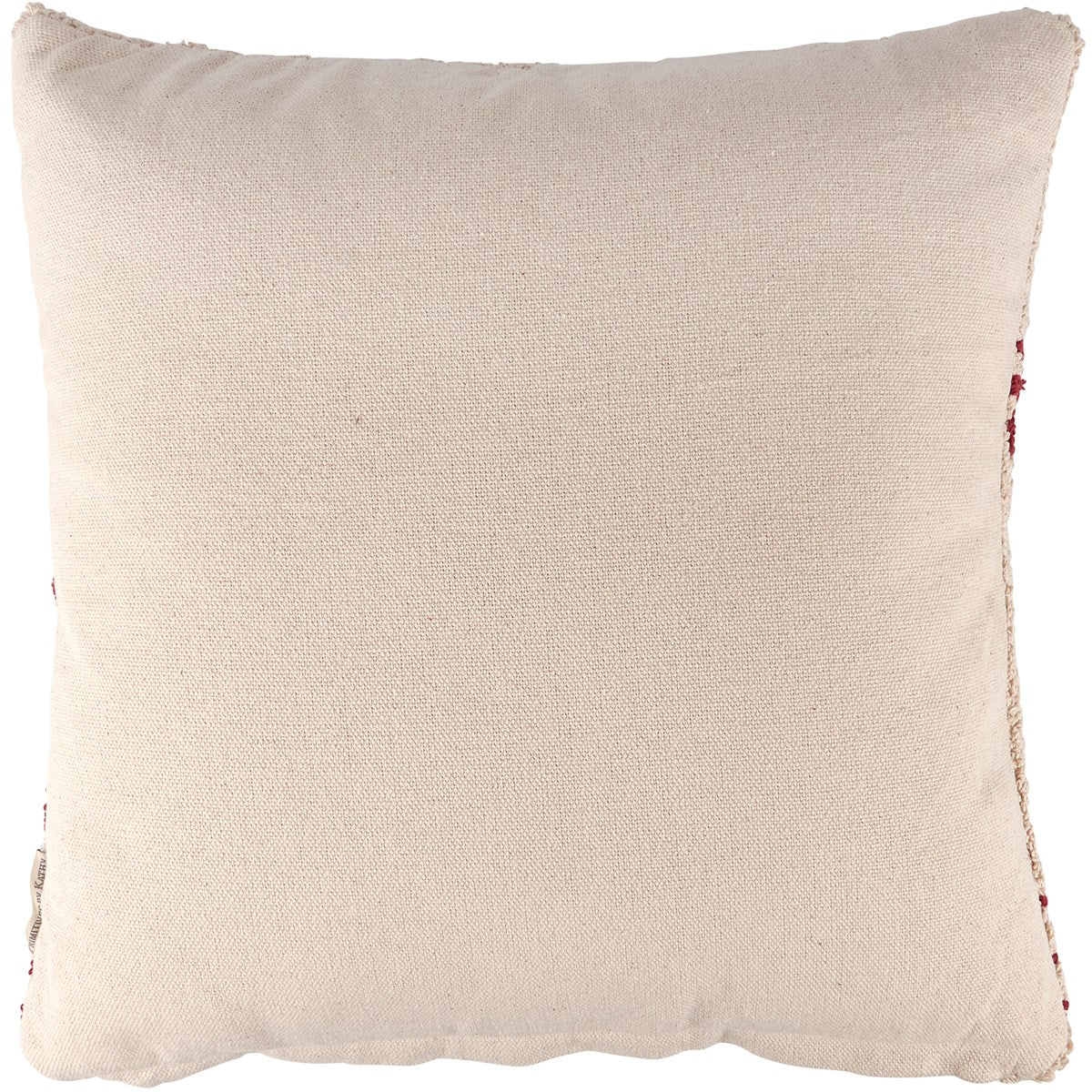 Snowflakes Red and White 18" Accent Pillow