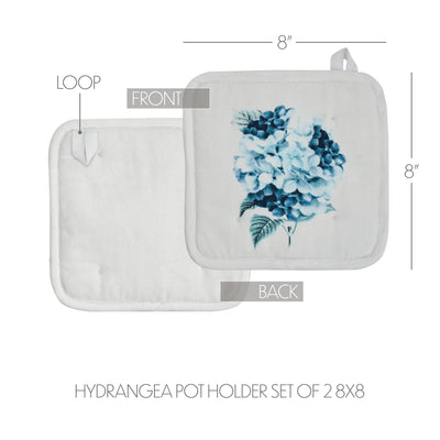 Set of 2 Finders Keepers Hydrangea Pot Holders