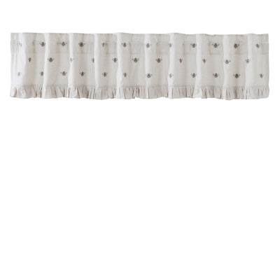 Embroidered Bee Valance 16" x 90"