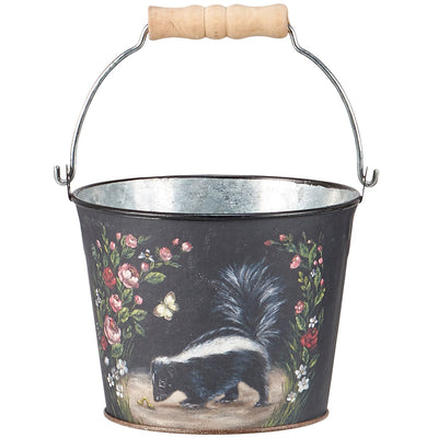 Set of 4 Woodland Animals and Flowers Bucket Set