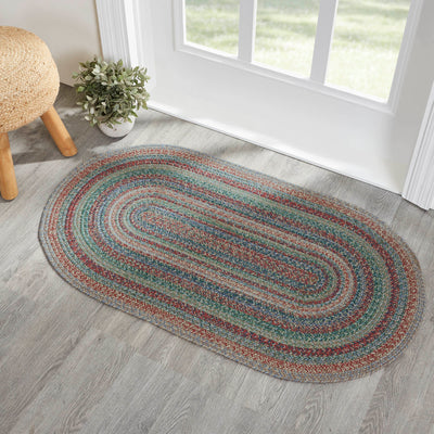 Multi Jute Rug Oval w/ Pad 48"