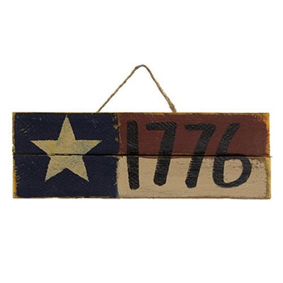 Set of 3 Americana USA 1776 Liberty Lath Hanging Signs