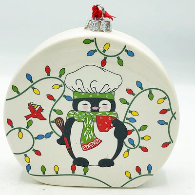 💙 Penguin Ceramic Ornament with Recipe Temptations
