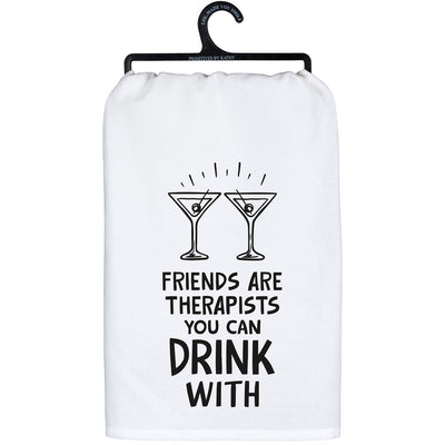 💙 Friends are Therapists You Can Drink With Kitchen Towel