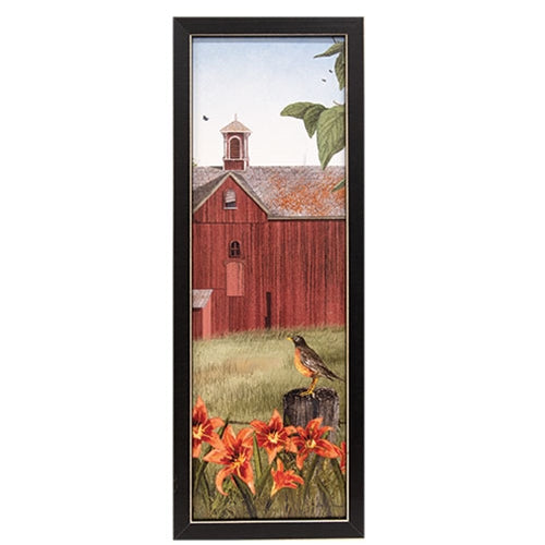 Billy Jacobs Summer Days Robin 18" Framed Print