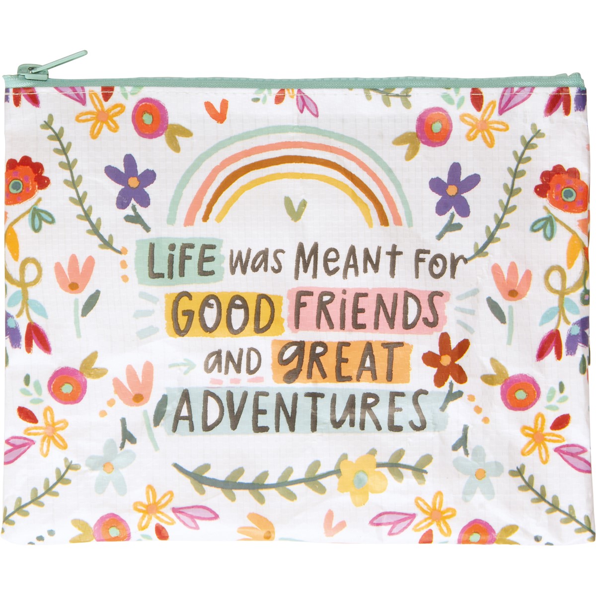 Good Friends And Great Adventures Zipper Pouch