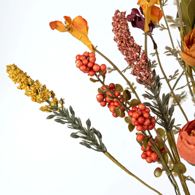 Ranunculus Fall Mixed 17" Faux Floral Bush