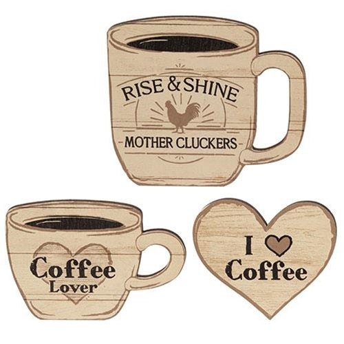 Set of 3 Coffee Lover Magnets