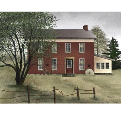 Brick Farmhouse Billy Jacobs Canvas Art 12" x 16"