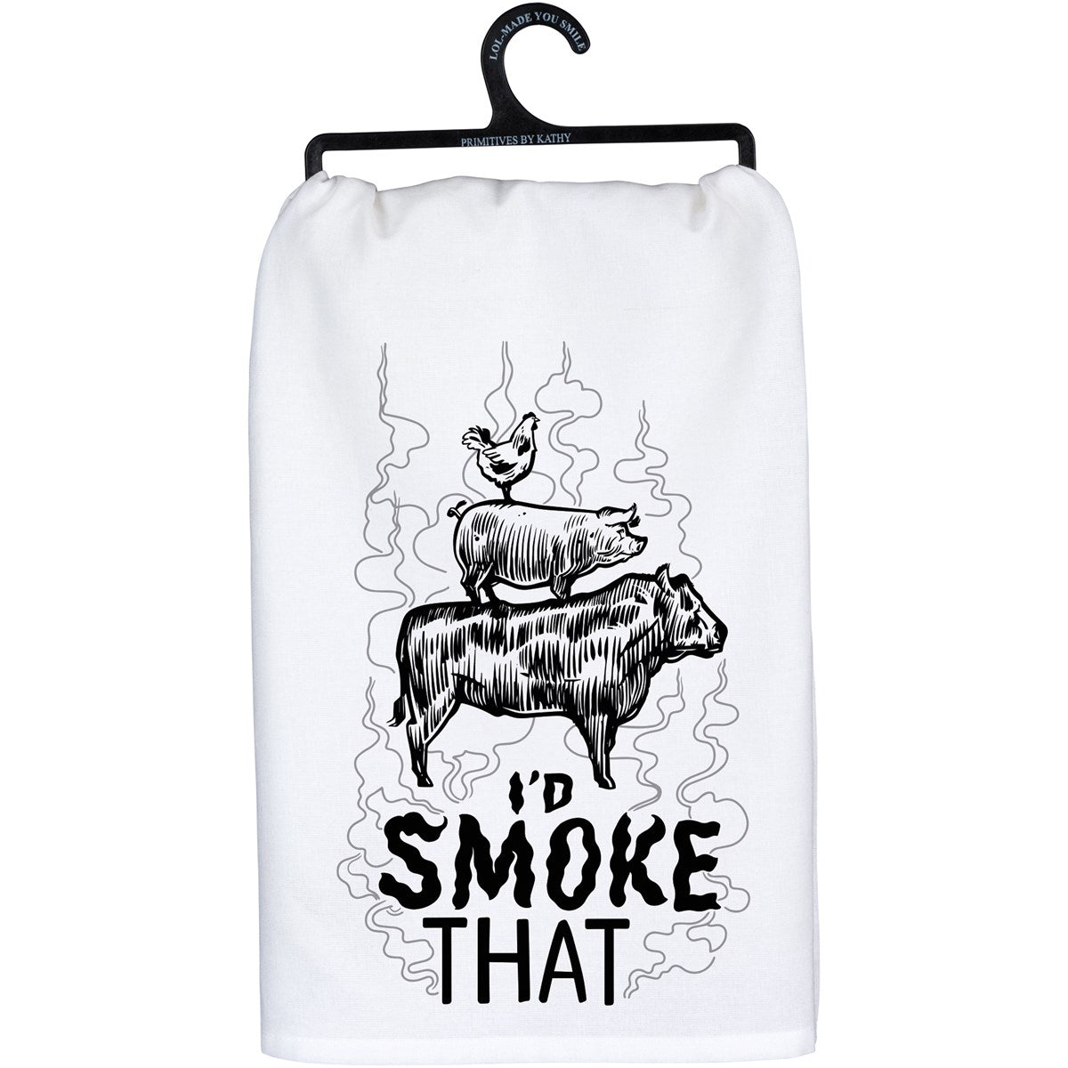 I'd Smoke That BBQ Animal Stack Kitchen Towel