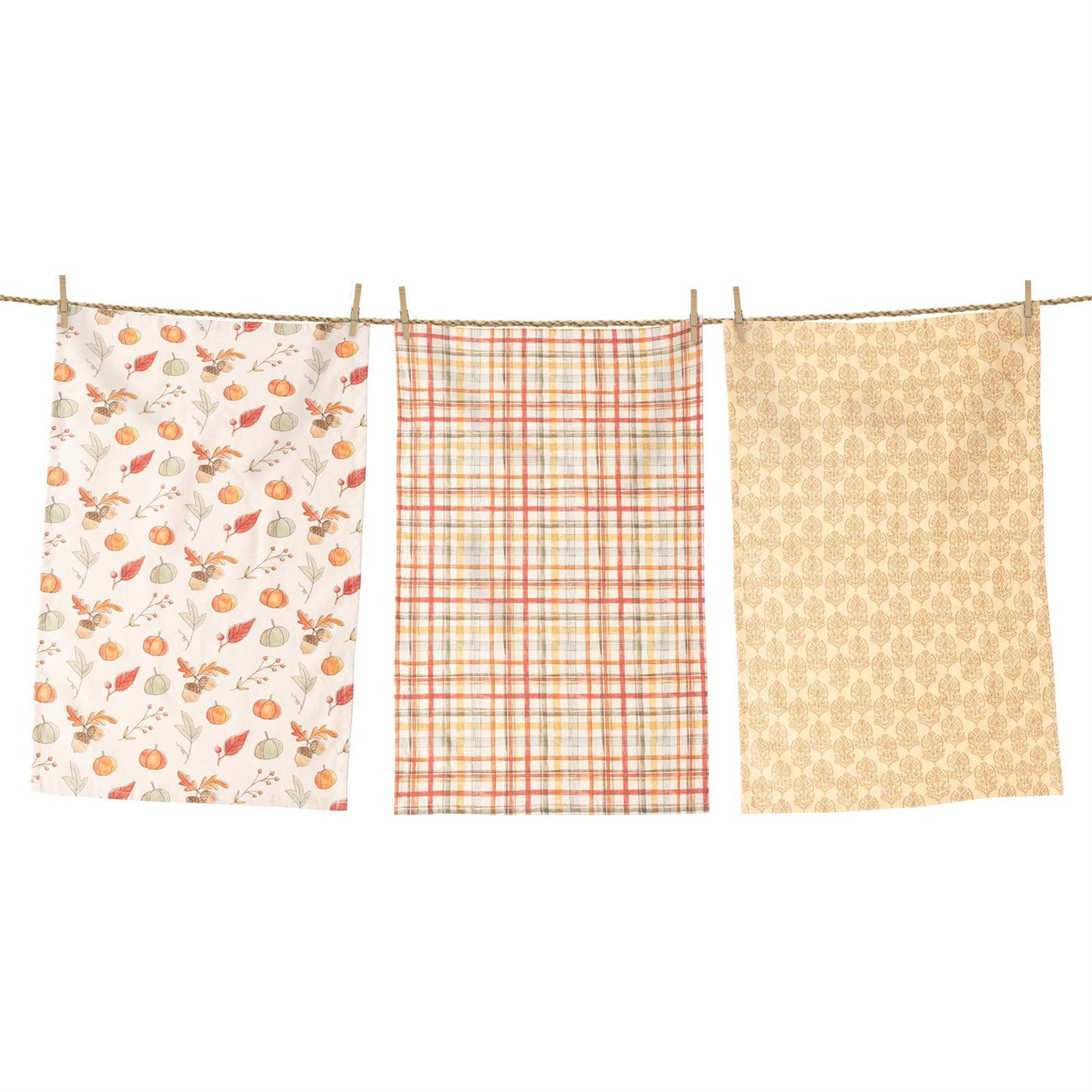 Set of 3 Autumn Fun Prints Tea Towels