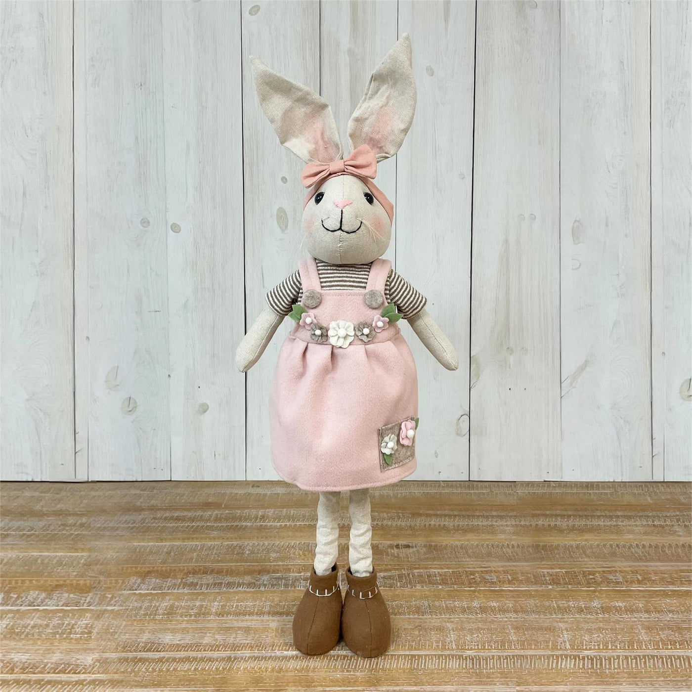 Miss Lucy Rabbit Fabric Figure With Extendable Legs 27" H