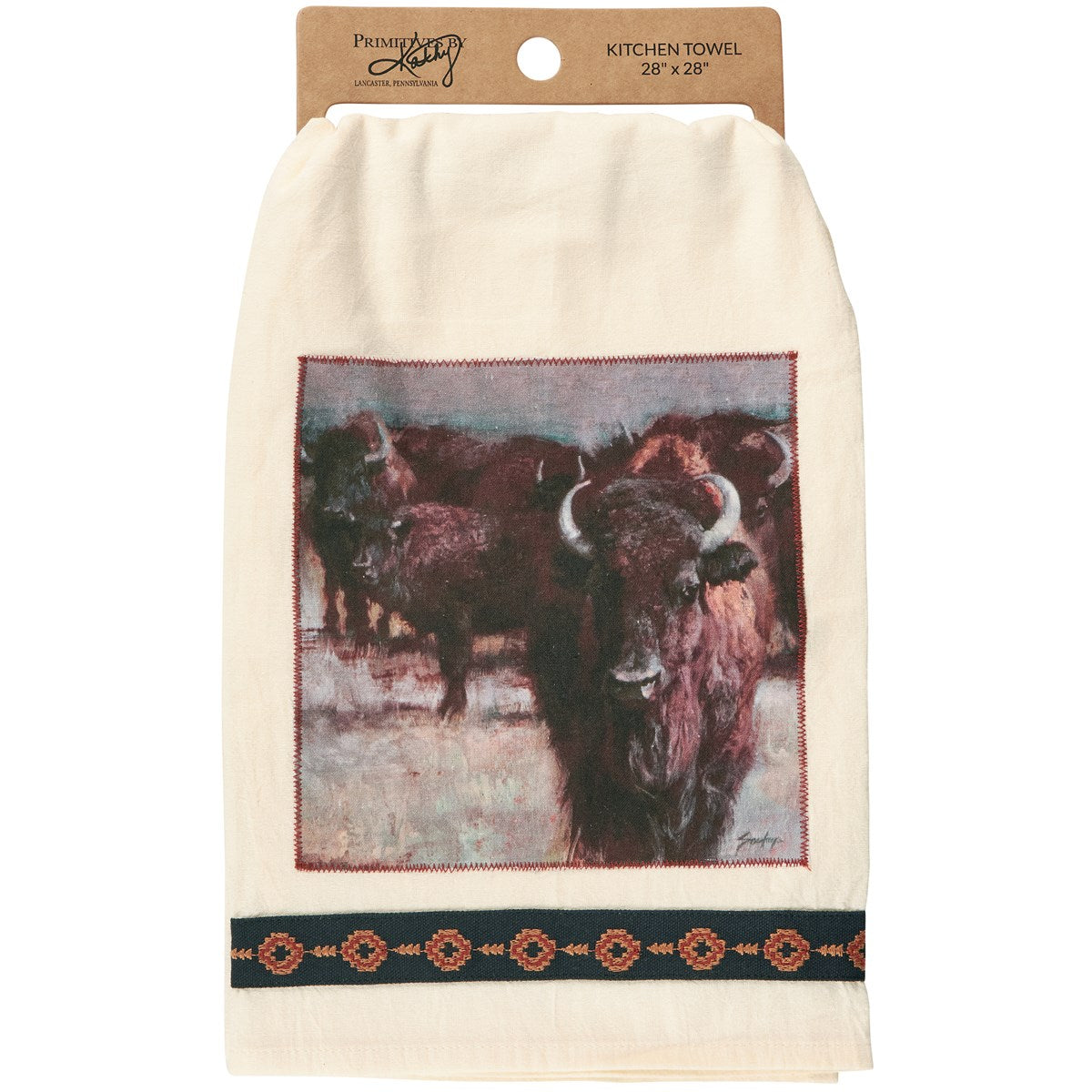 Buffalo Herd Western Kitchen Towel