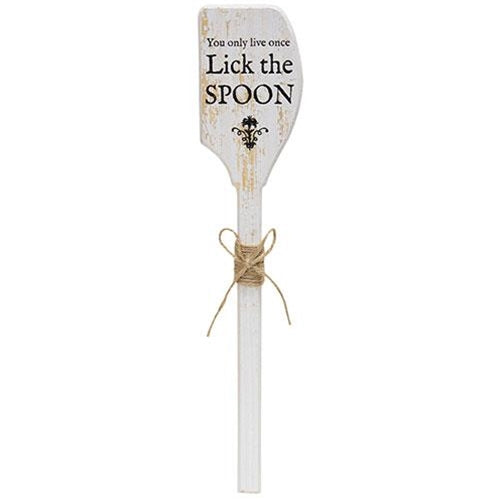 💙 You Only Live Once Lick the Spoon Decorative Wooden Spatula