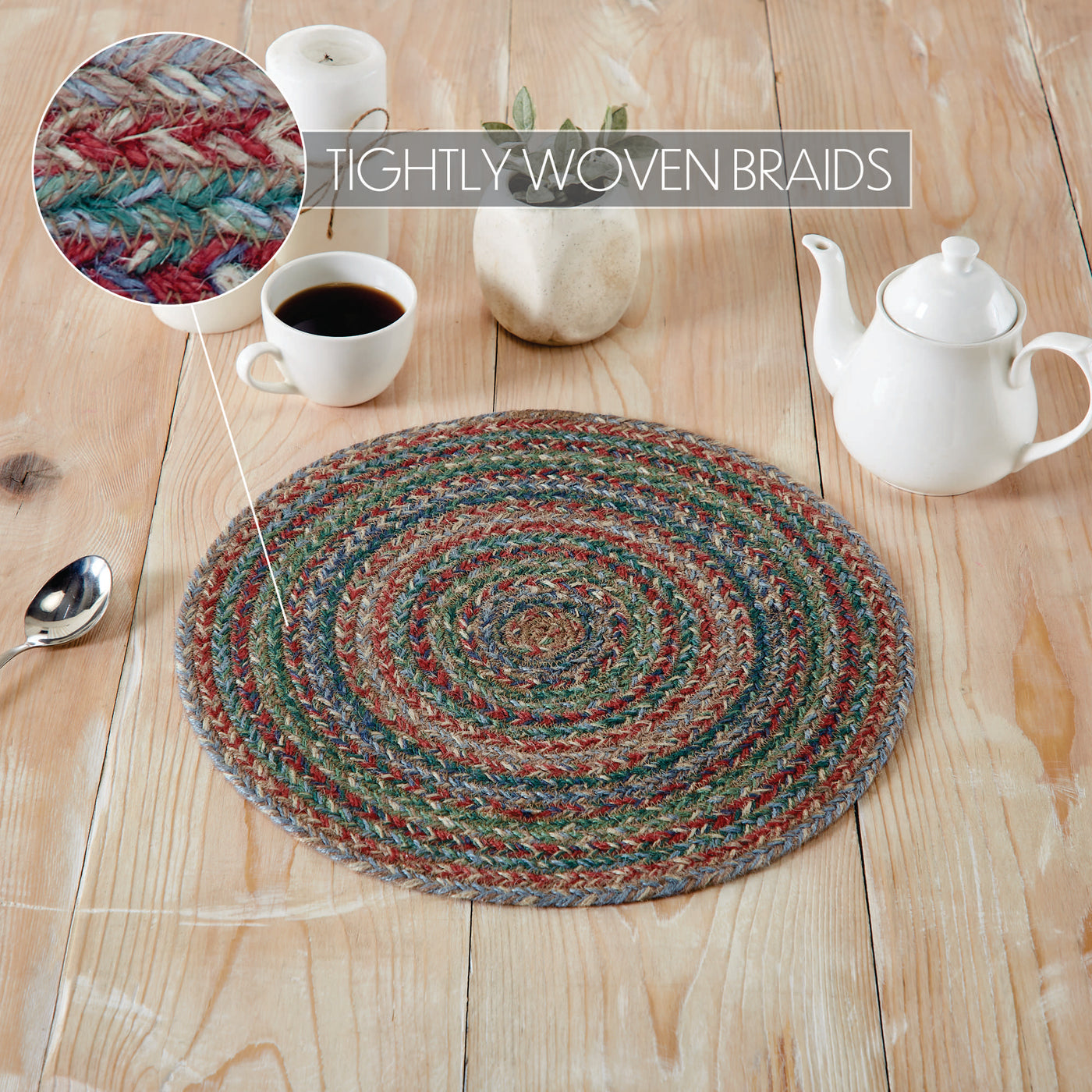 Multi Jute Trivet 15'' Diameter