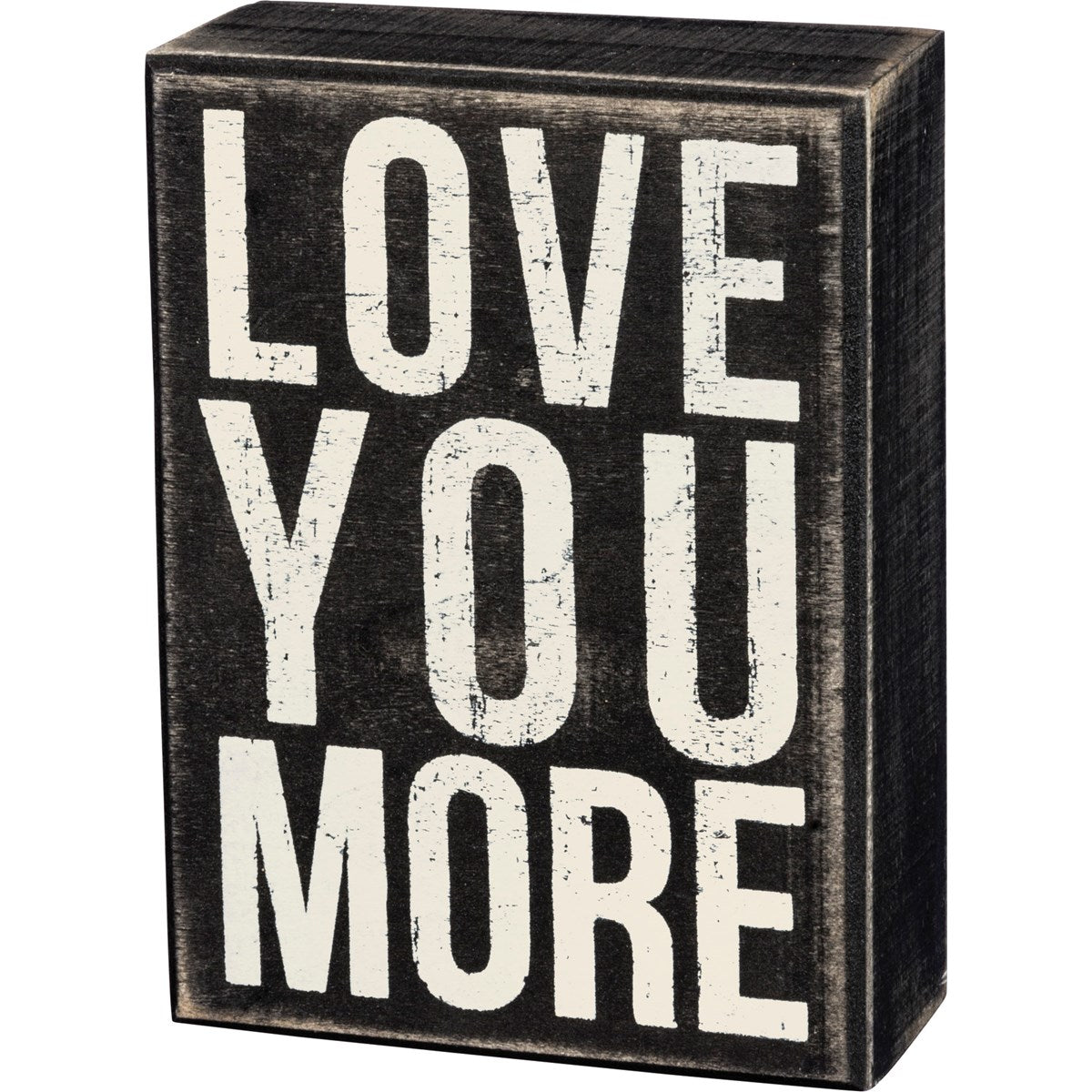 💙 Love You More 5.5" Wooden Box Sign