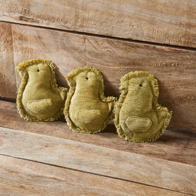 Set of 3 Primitive Baby Chicks Bowl Fillers