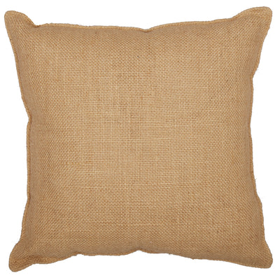 Harvest Garden Pumpkin 12" Jute Burlap Accent Pillow