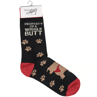 💙 Property of a Wigglebutt Fun Novelty Socks