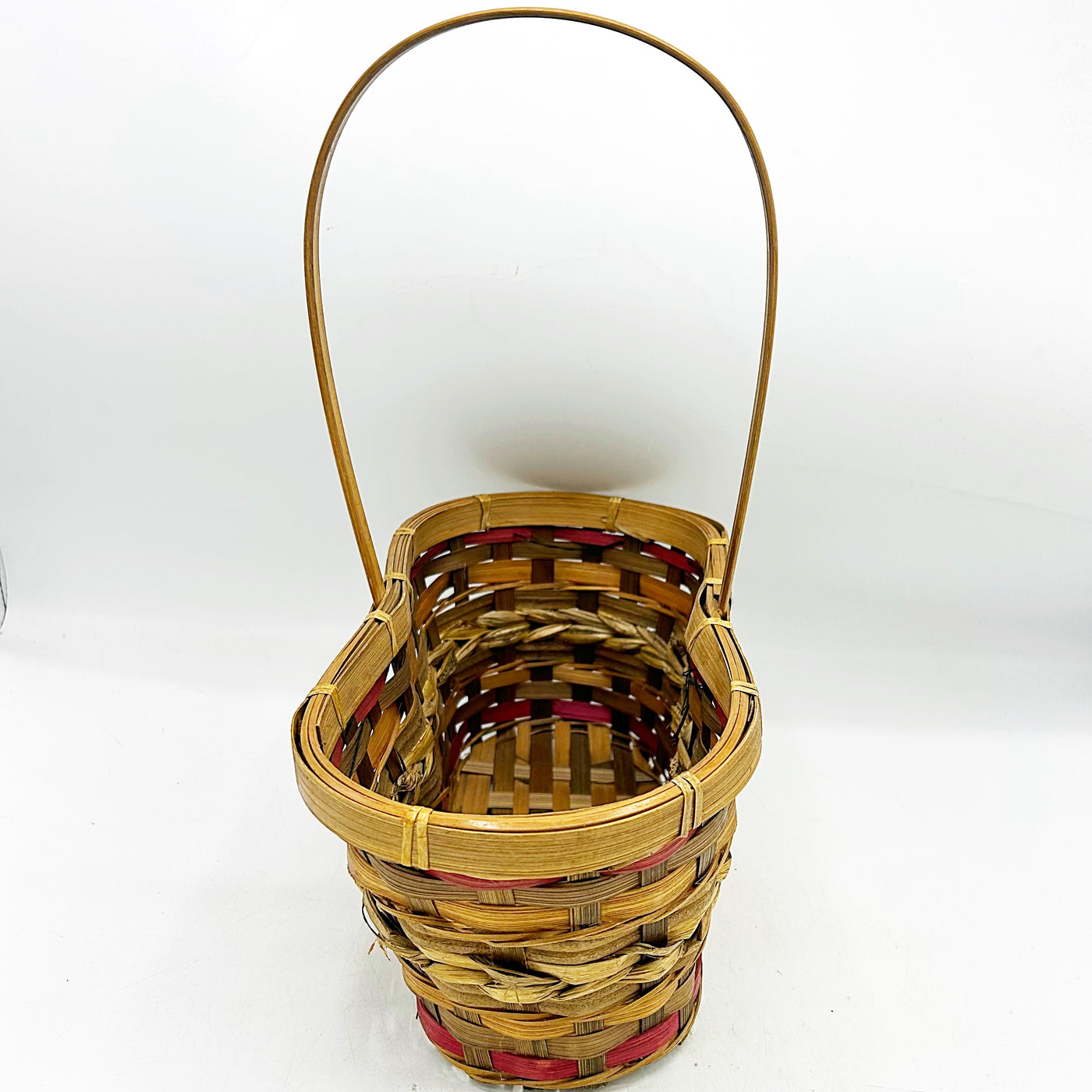 ⚡LABOR DAY WEEKEND Double Section Wicker Basket with Handle