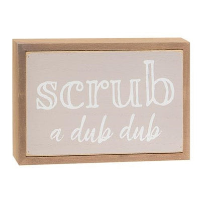 Set of 3 Bathroom Sayings Box Signs