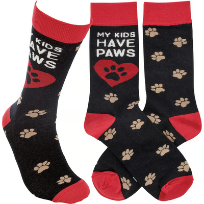 My Kids Have Paws Fun Novelty Socks