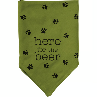 Here For the Beer Buddy Large Pet Bandana