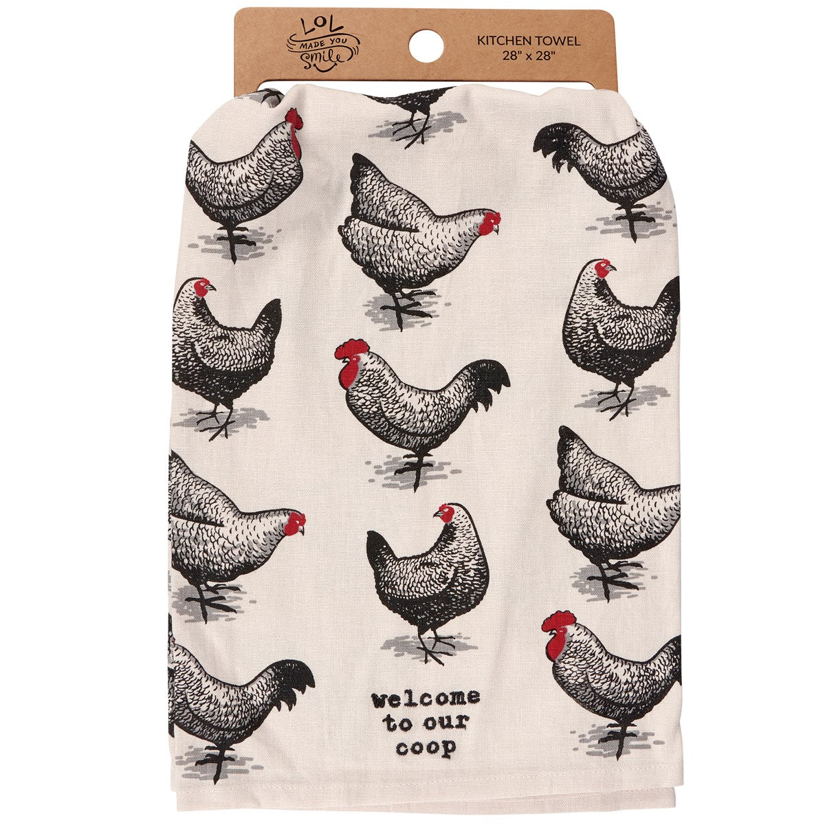 Welcome To Our Coop Chicken Kitchen Towel