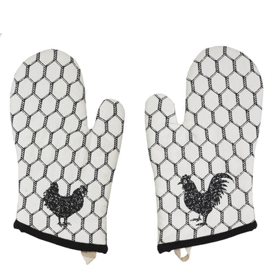 Chicken Down Home Oven Mitt Set of 2