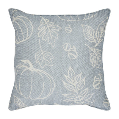 Silhouette Pumpkin Grey 14" Accent Pillow