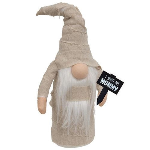 DAY 13 🎃 31 DAYS OF SPOOKYWEEN I Want My Mummy 15" Gnome Figure