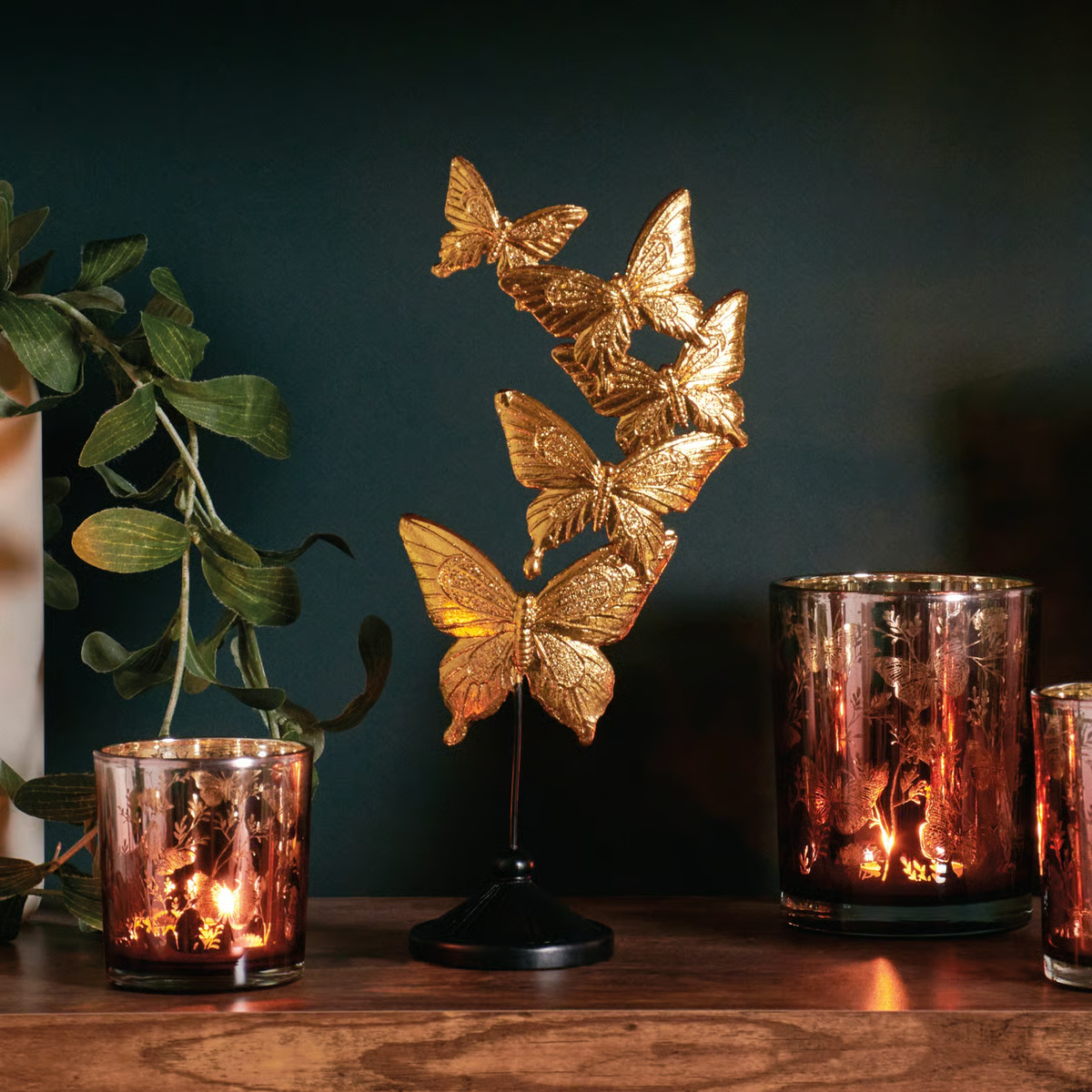 Golden Butterflies Tabletop Figurine