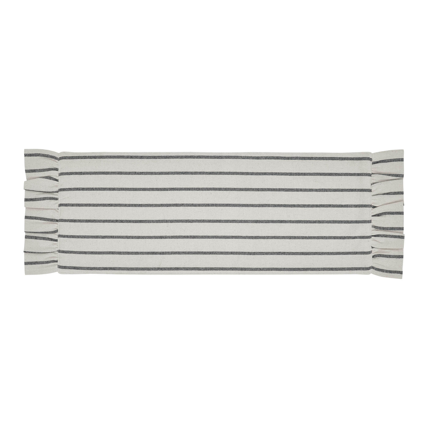 Kaila Ticking Stripe Ruffled 36" Table Runner