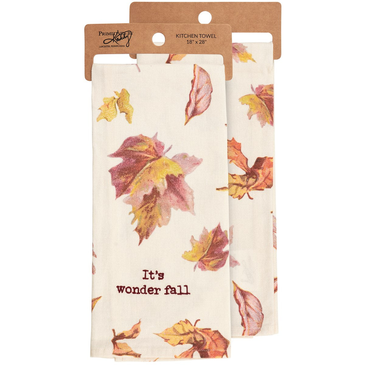 It's Wonder Fall Leaves Kitchen Towel