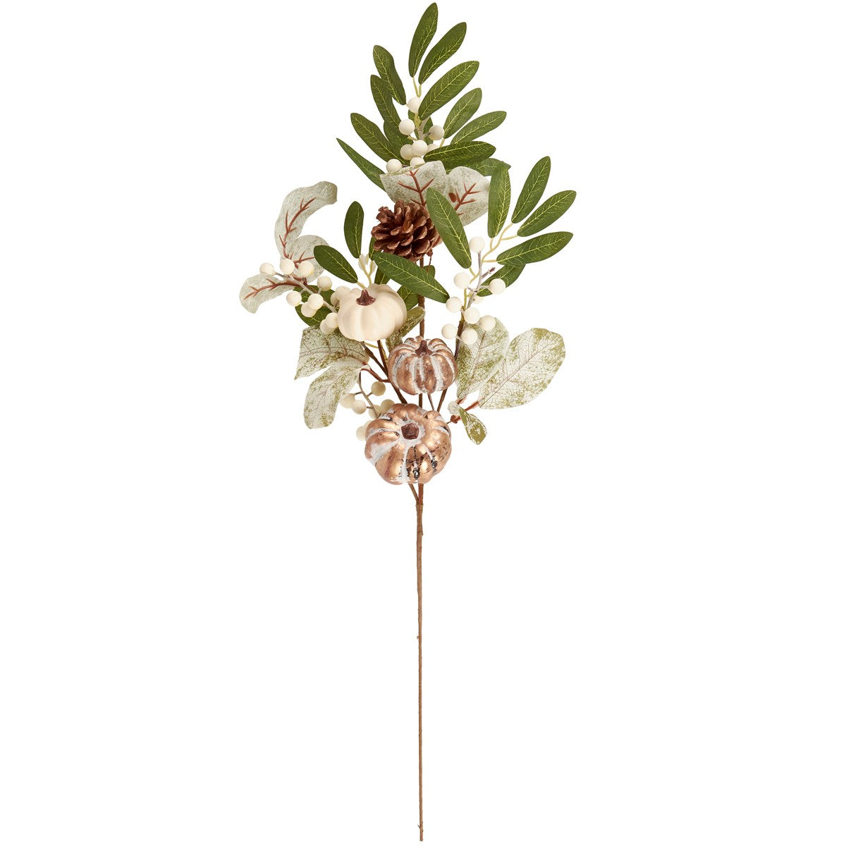 Harvest Branch Pumpkins 26" Faux Foliage Pick