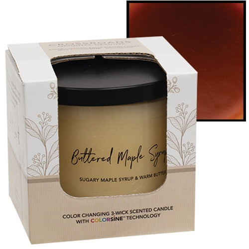 Buttered Maple Syrup Color Changing Candle 15.5oz