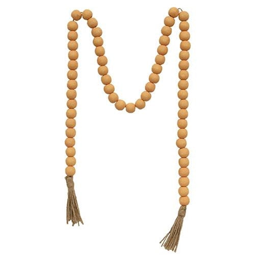 Orange 49" Farmhouse Bead Garland