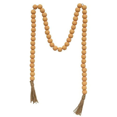 Orange 49" Farmhouse Bead Garland